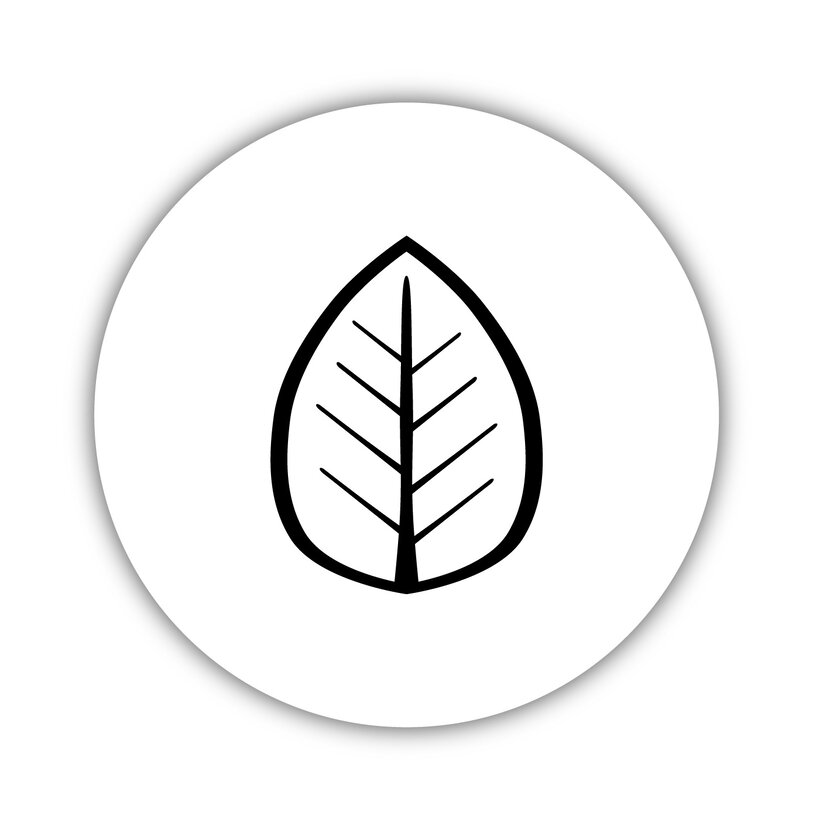 Onderzetter | Wit | Blad