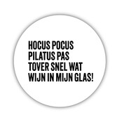 Onderzetter | Wit | Hocus pocus