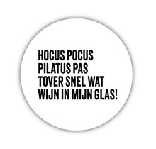 Onderzetter | Wit | Hocus pocus