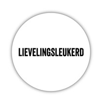 Onderzetter | Wit | Lievelingsleukerd