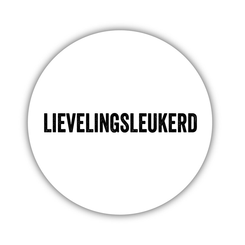 Onderzetter | Wit | Lievelingsleukerd