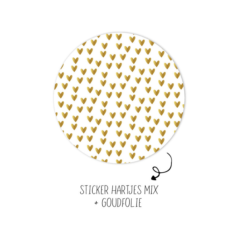 Sticker | Hartjes Mix | 10 stuks