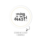 Sticker | Het is feest (2024) | 10 stuks