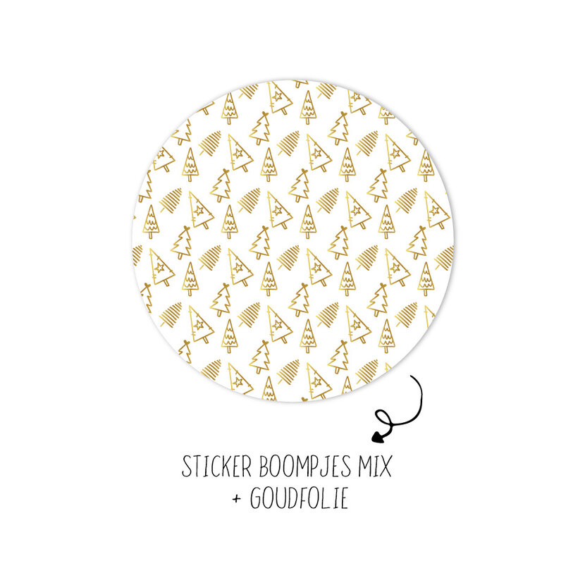 Sticker | Boompjes Mix | 10 stuks