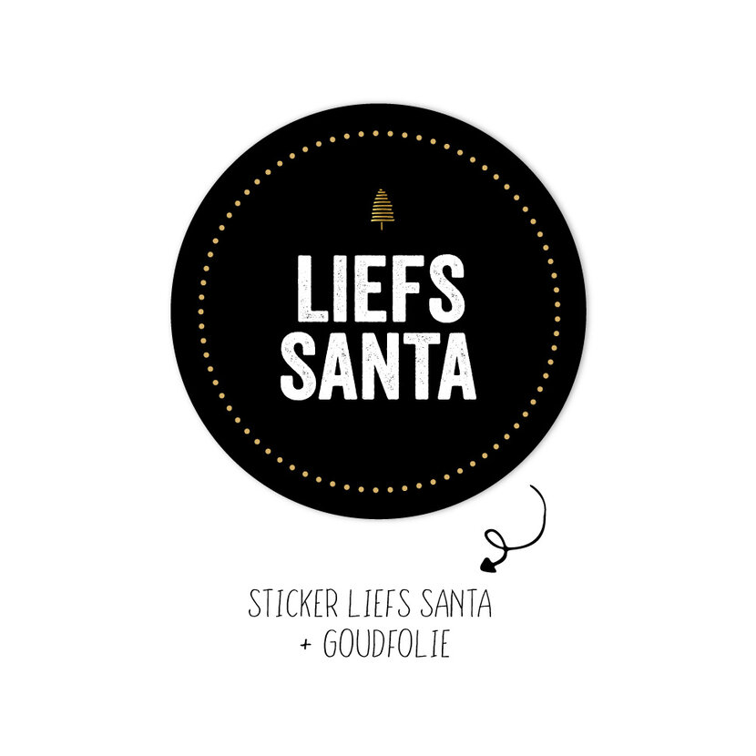 Sticker | Liefs Santa | 10 stuks