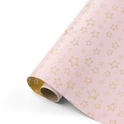Rol inpakpapier | Stars Pink | 3 meter