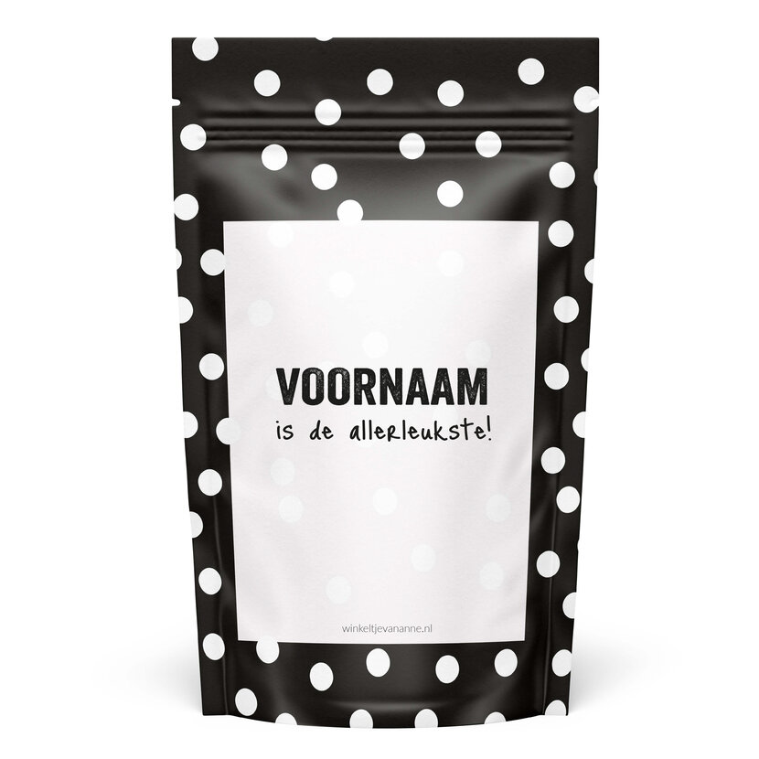 Sweeties | Snoepzak dots | Voornaam