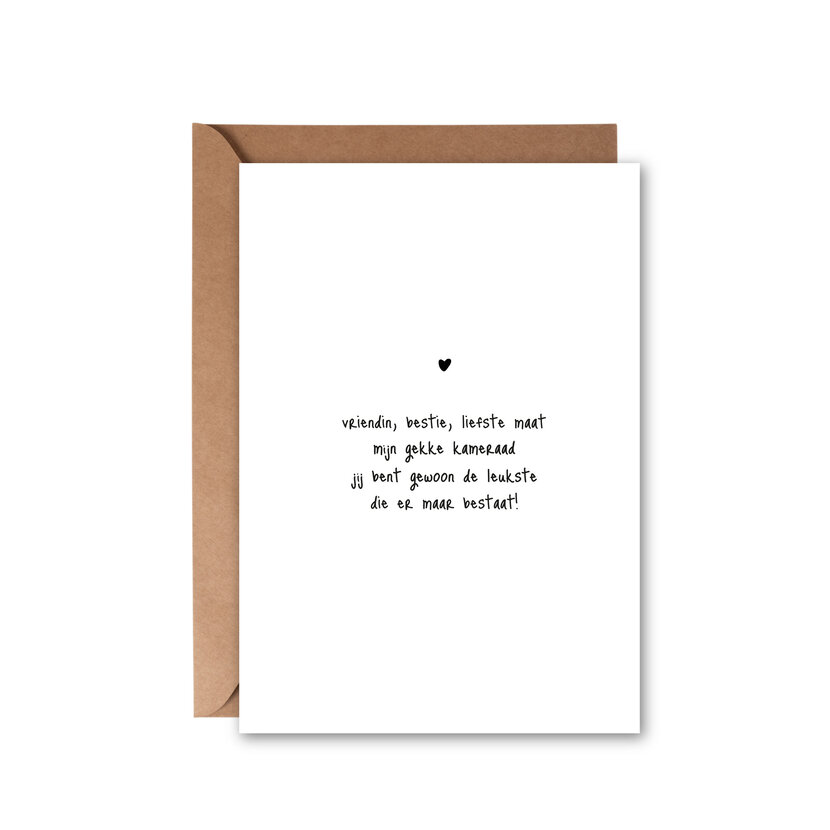 Ansichtkaart | Bestie maat