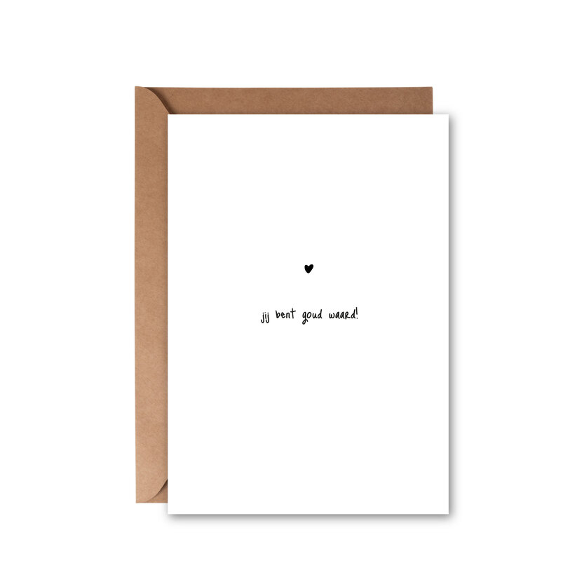 Ansichtkaart | Goud waard