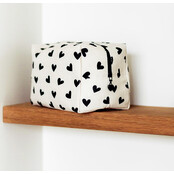 Toilettas | Hartjes | Ribstof | Large Toilettas | Hartjes | Ribstof | Large