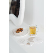 Onderzetter | Wit | Met jou is het altijd wijn Onderzetter | Wit | Met jou is het altijd wijn