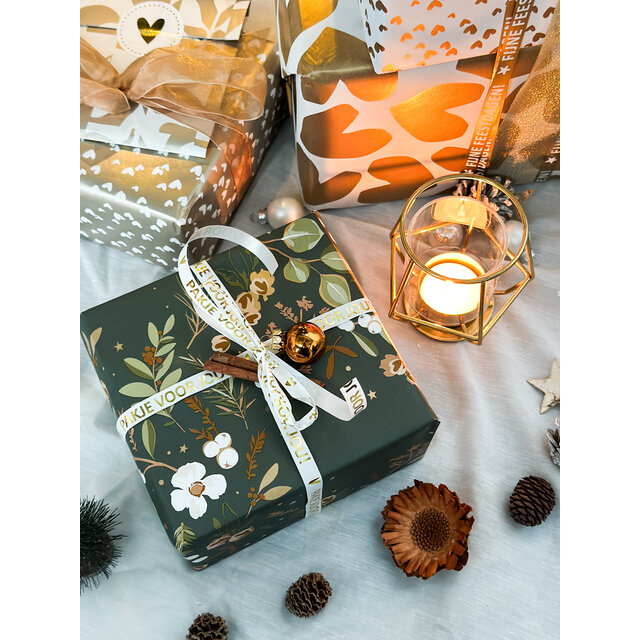 Rol inpakpapier | Christmas decoration Green | 3 meter Rol inpakpapier | Christmas decoration Green | 3 meter