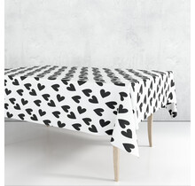 Tafelkleed | Black Hearts