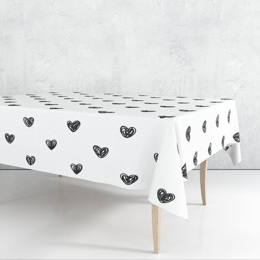 Tafelkleed | Gekraste Hartjes