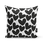 Buitenkussen | SUPERSIZE | 60 x 60 CM | Hearts Black