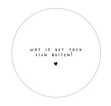 Roundie |  Muurcirkel | Fijn buiten