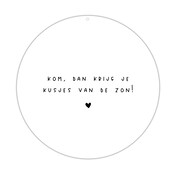 Roundie |  Muurcirkel | Kusjes van de zon