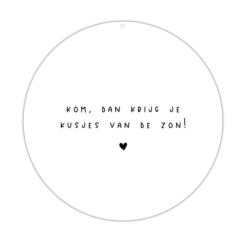Roundie |  Muurcirkel | Kusjes van de zon