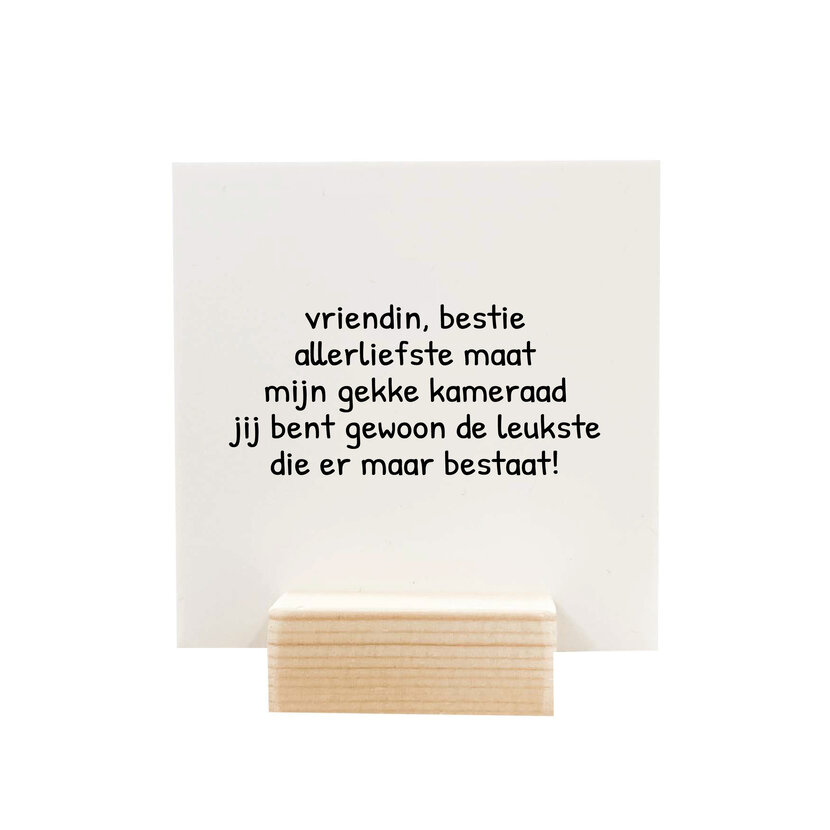 Quote blockie | Vriendin Bestie Maat