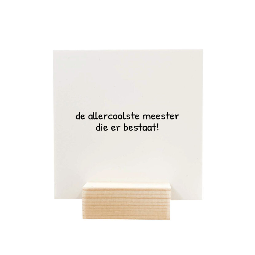 Quote blockie | Allercoolste meester