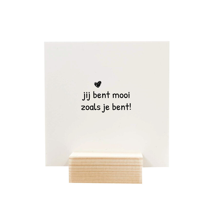Quote blockie | Mooi zoals je bent