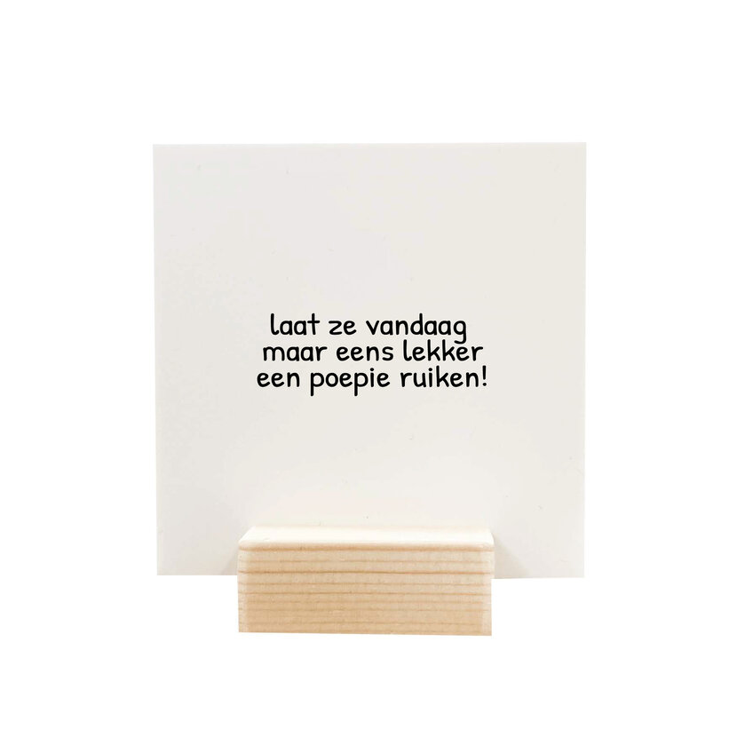 Quote blockie | Poepie ruiken