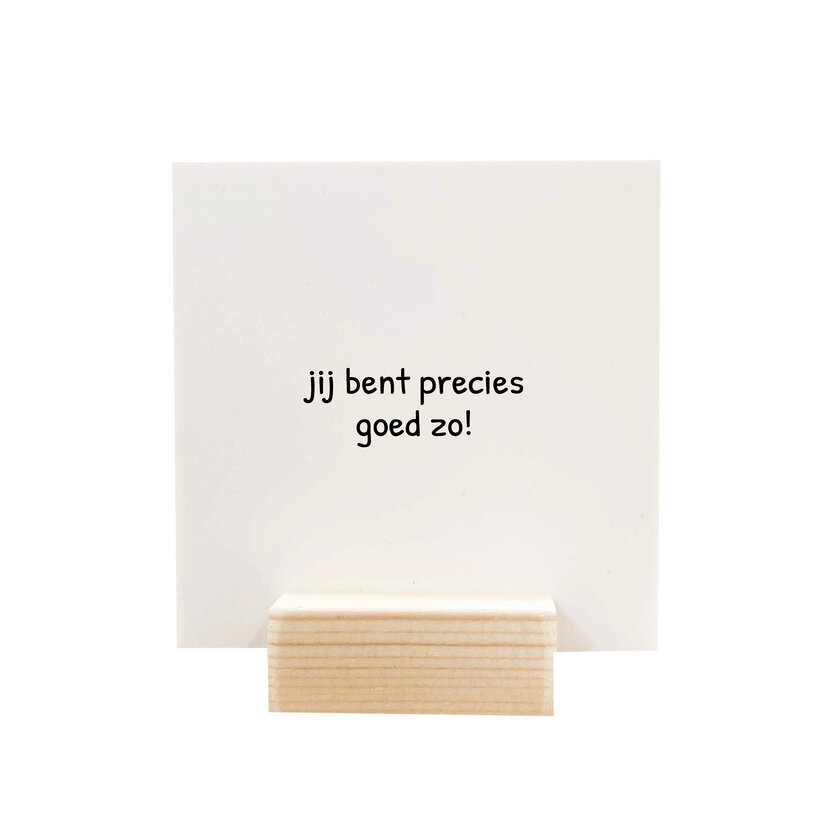 Quote blockie | Precies goed zo