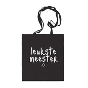 Katoenen tas | Leukste meester | Zwart Katoenen tas | Leukste meester | Zwart
