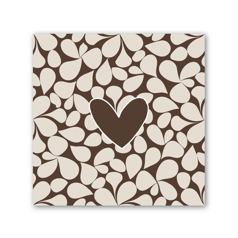 Forex tegeltje | In geschenkverpakking | Retro Heart