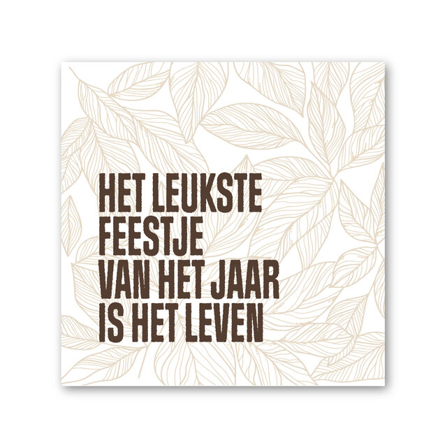 Forex tegeltje | In geschenkverpakking | Leukste feestje