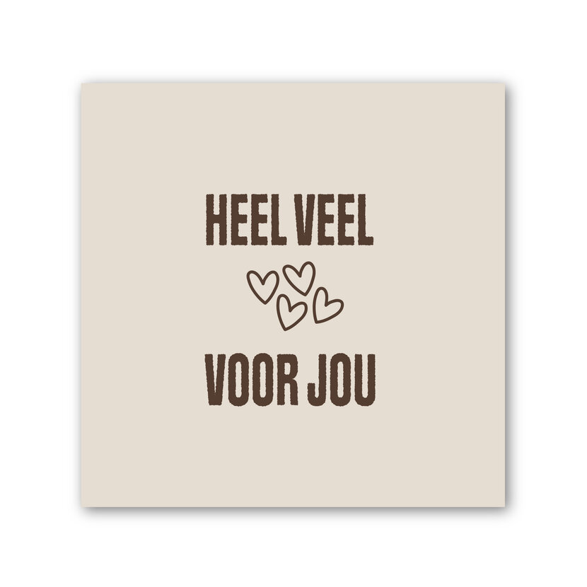 Forex tegeltje | In geschenkverpakking | Hartje voor jou