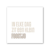 Forex tegeltje | In geschenkverpakking | In elke dag zit een klein feestje Forex tegeltje | In geschenkverpakking | In elke dag zit een klein feestje