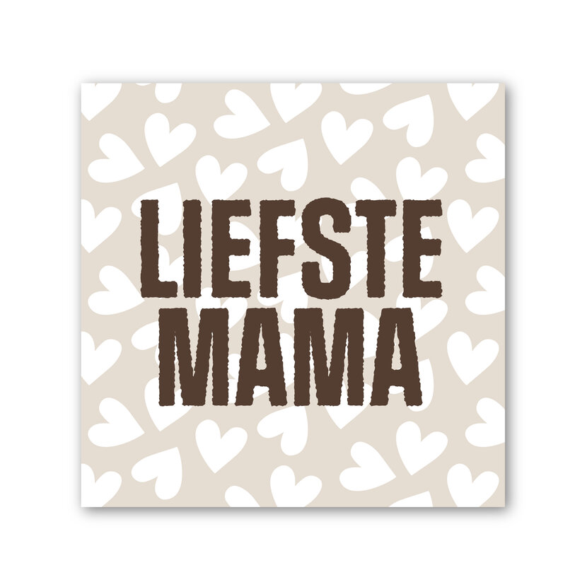 Forex tegeltje | In geschenkverpakking | Liefste mama