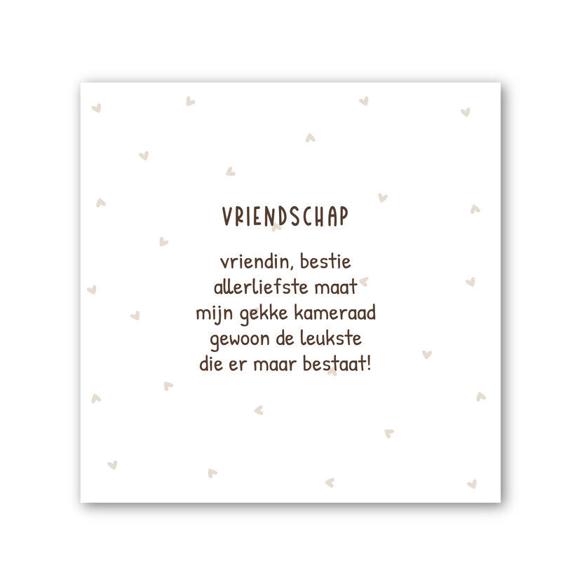 Forex tegeltje | In geschenkverpakking | Vriendschap