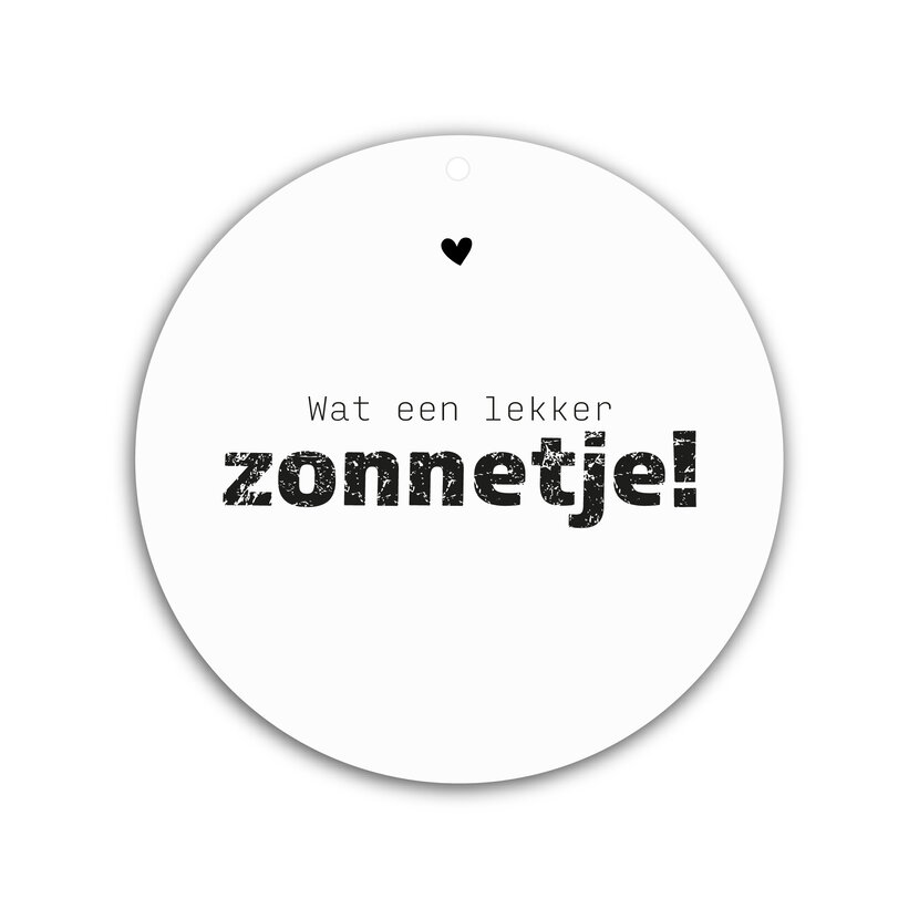 Roundie |  Muurcirkel | Lekker zonnetje