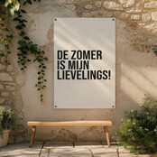 Tuinposter | Zomer is mijn lievelings | 60 x 80 CM