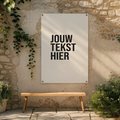 Tuinposter | Met eigen tekst | Op maat