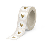 Rol stickers | Hart Dots Wit Rol stickers | Hart Dots Wit