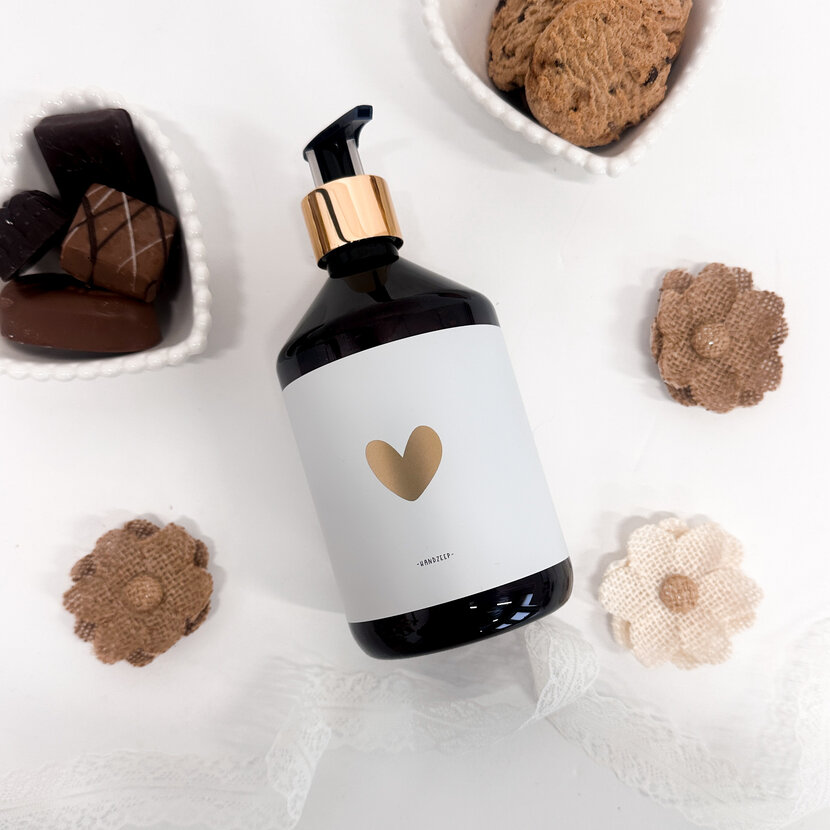 Luxe handzeep | Hartje Wit | Goud