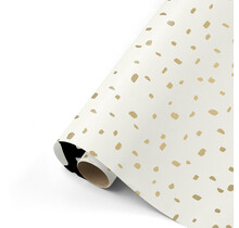 Rol inpakpapier | Flocks Gold Retro | 3 meter