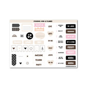 Stickervel voor bij je planner | A4 | Nude
