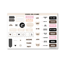 Stickervel voor bij je planner | A4 | Nude