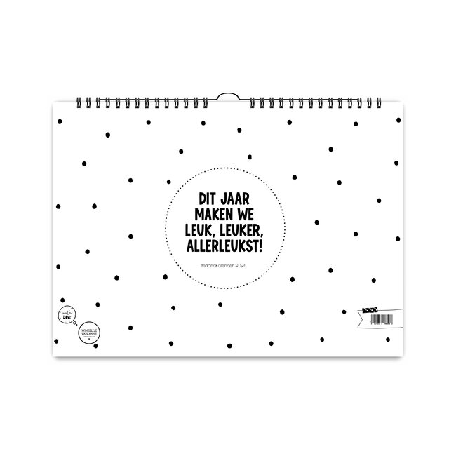 Maandkalender 2026 | A3 Maandkalender 2026 | A3