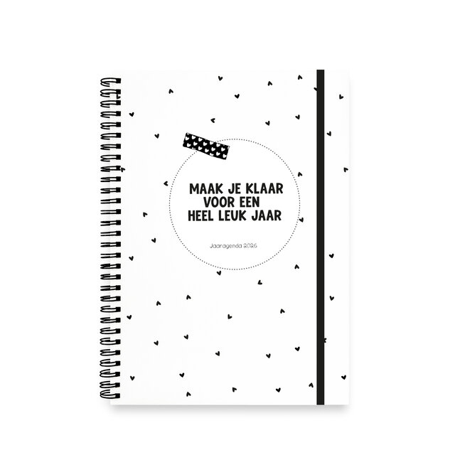 Agenda 2026 | Horizontale schrijfrichting | Met gratis stickervel