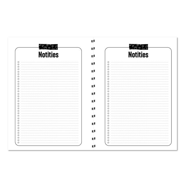 Agenda 2026 | Horizontale schrijfrichting | Met gratis stickervel