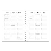 Agenda 2026 | Horizontale schrijfrichting | Met gratis stickervel