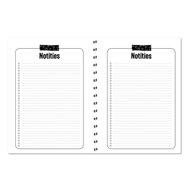 Agenda 2026 | Verticale schrijfrichting | Met gratis stickervel