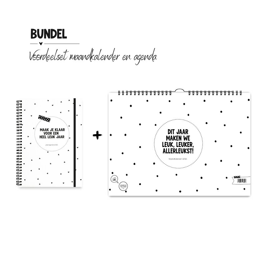 Voordeelset | Agenda en maandkalender 2026