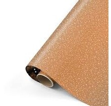 Rol inpakpapier | Twinkling stars | Brons