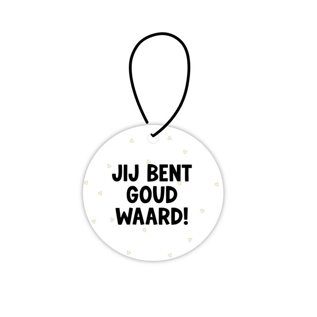 Mini roundie hanger | Goud waard
